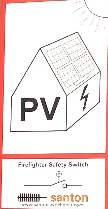 Photovoltaik-Hinweisschild